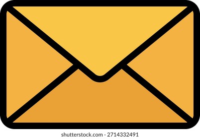 Icono de sobre de correo electrónico, correspondencia y comunicación