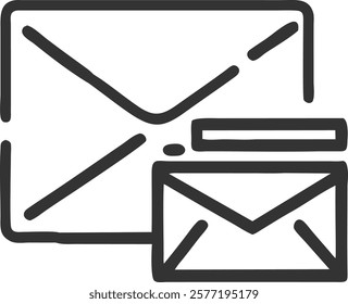 Email Envelope Icon Depicting Communication, Perfect for Professional and Business Use