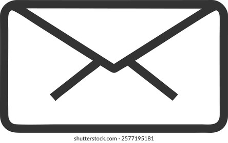 Email Envelope Icon Depicting Communication, Perfect for Professional and Business Use