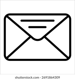 Email Envelope Icon Element For Design