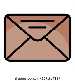 Email Envelope Icon Element For Design