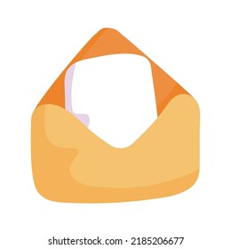 email envelope icon flat isolated