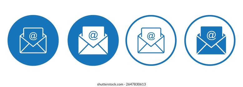 E-mail , ícone de envelope, Gmail. ícone de e-mail de envelope. Sinal de botão do ícone de email.