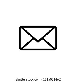 Email envelope icon isolated on white background. Vector illustration. EPS10.
