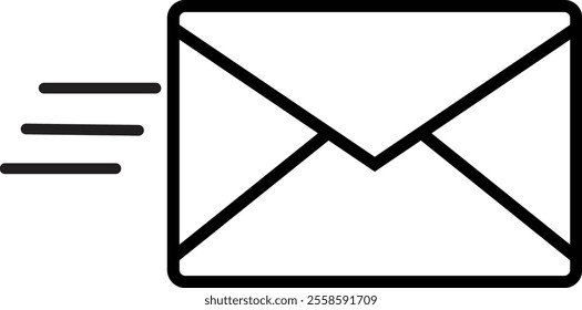 Email envelope icon with marker new message isolated on transparent background. Render email notification heart missed with letters, check mark, paper plane and magnifying glass.