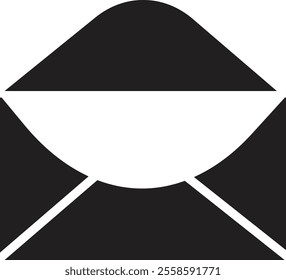 Email envelope icon with marker new message isolated on transparent background. Render email notification heart missed with letters, check mark, paper plane and magnifying glass.