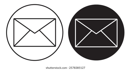 Email Envelope Icon with Notification Badge for Digital Communication , email icon set. Mail icon set. email icon vector. E-mail Envelope illustration