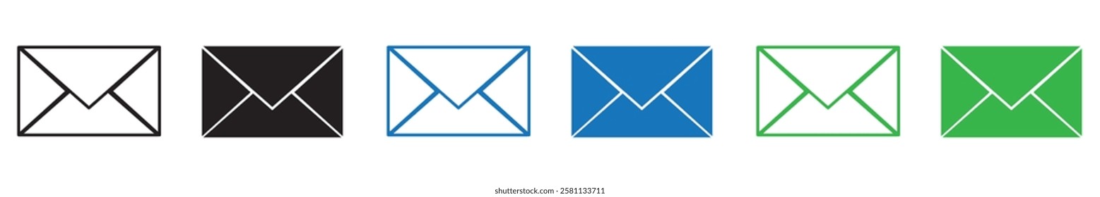 Email envelope icon with notification badge for digital communication