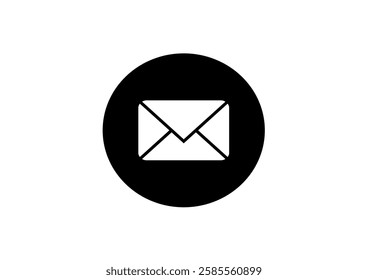 Email Envelope Icon with Notification Badge for Digital Communication , email icon set. Mail icon set. email icon vector. E-mail Envelope illustration