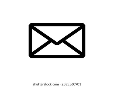 Email Envelope Icon with Notification Badge for Digital Communication , email icon set. Mail icon set. email icon vector. E-mail Envelope illustration