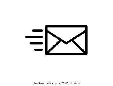 Email Envelope Icon with Notification Badge for Digital Communication , email icon set. Mail icon set. email icon vector. E-mail Envelope illustration