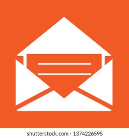 Email, envelope icon, stock vector illustration, EPS10.