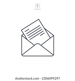 Plantilla de símbolo de icono de sobre de correo electrónico para ilustración vectorial de colección de diseño gráfico y web