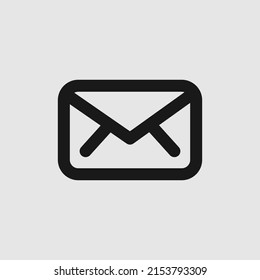 Email envelope icon symbol vector illustration. incoming mail line icon