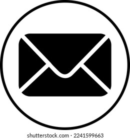 Icono de sobre de correo electrónico ilustración vectorial de estilo moderno.eps