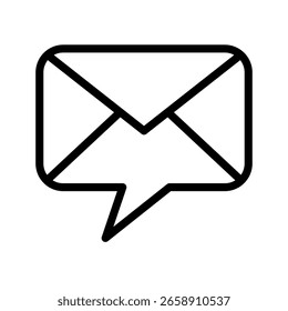Icono de sobre de correo electrónico. Insignia de flecha de Cargar. Enviando Vector saliente. Diseño de contorno simple. EPS 10.