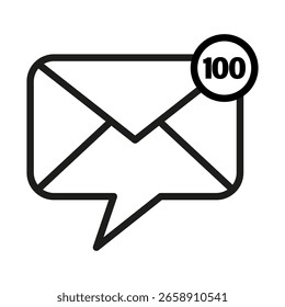 Email envelope icon. Upload arrow badge. Sending outgoing Vector. Simple outline design. EPS 10.