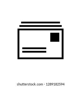 Email envelope icon vector