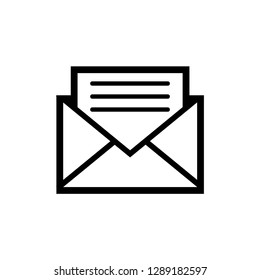 Email envelope icon vector