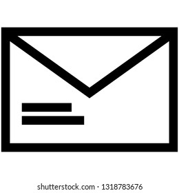 Email and Envelope icon vector - Vector
