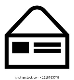 Email and Envelope icon vector - Vector