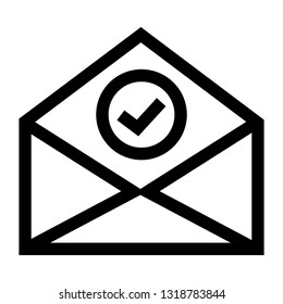 Email and Envelope icon vector - Vector