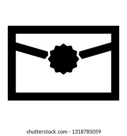 Email and Envelope icon vector - Vector
