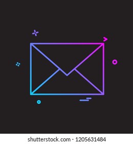 email envelope icon vector design