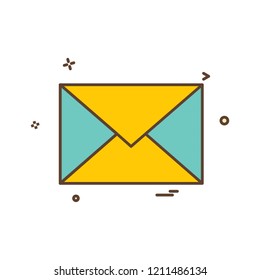 email envelope icon vector design