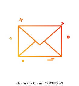 email envelope icon vector design