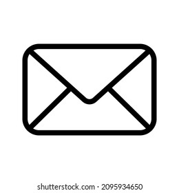 Email envelope icon vector illustration color editable