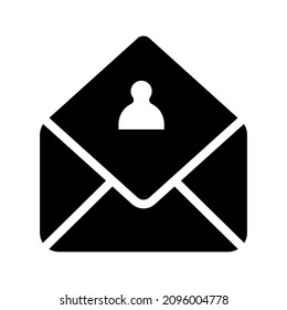 Email envelope icon vector illustration color editable