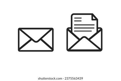 Email envelope icon vector illustration