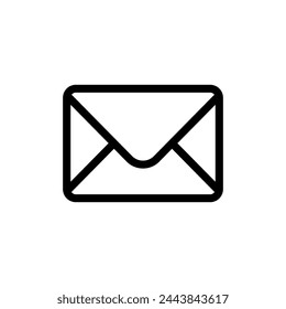 Email envelope icon vector illustration on white background