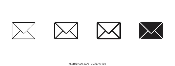 Email envelope icon vector. Message Icon symbol