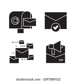 email and envelope icons