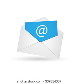 Email envelope illustration on a white background