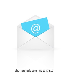 Email envelope illustration on a white background