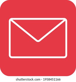 Correo electrónico, sobre, imagen vectorial de icono de bandeja de entrada. También se puede utilizar para el soporte al cliente y la interfaz de usuario. Idóneo para aplicaciones web, aplicaciones móviles y medios impresos.