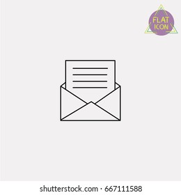 Email, envelope line icon