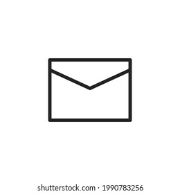 Email envelope line icon for web template and app. Communication concept. Vector illustration design on white background.