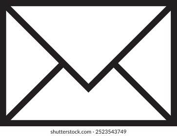 Icono de trazo de línea de sobre de correo electrónico