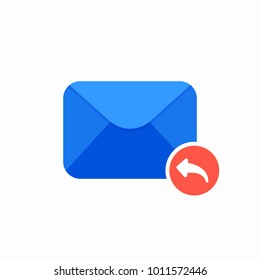 Email envelope mail message reply icon. Email, mail, address, business, client, communication, contact, correspondence, deliver, design, download