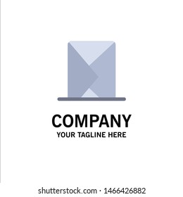Email, Envelope, Mail, Message, Sent Business Logo Template. Flat Color. Vector Icon Template background