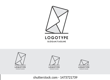 Email, Envelope, Mail, Message, Sent Business Logo Template. Flat vector