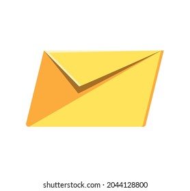 icono de mensaje de sobre de correo electrónico aislado