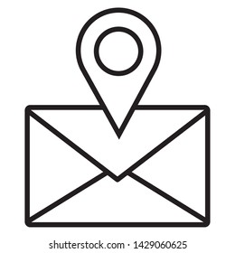 email envelope on white background vector illustration