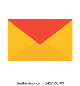 email envelope on white background vector illustration