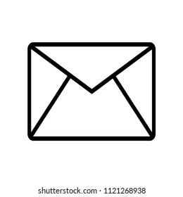 Email envelope outline icon vector icon. Simple element illustration. Email envelope outline symbol design. Can be used for web and mobile.
