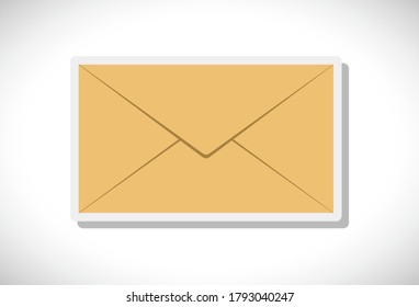 email envelope paper flat icon